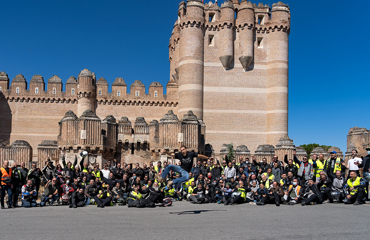 Primera ruta lectores Miquel Silvestre. Cien motos por la España vacía